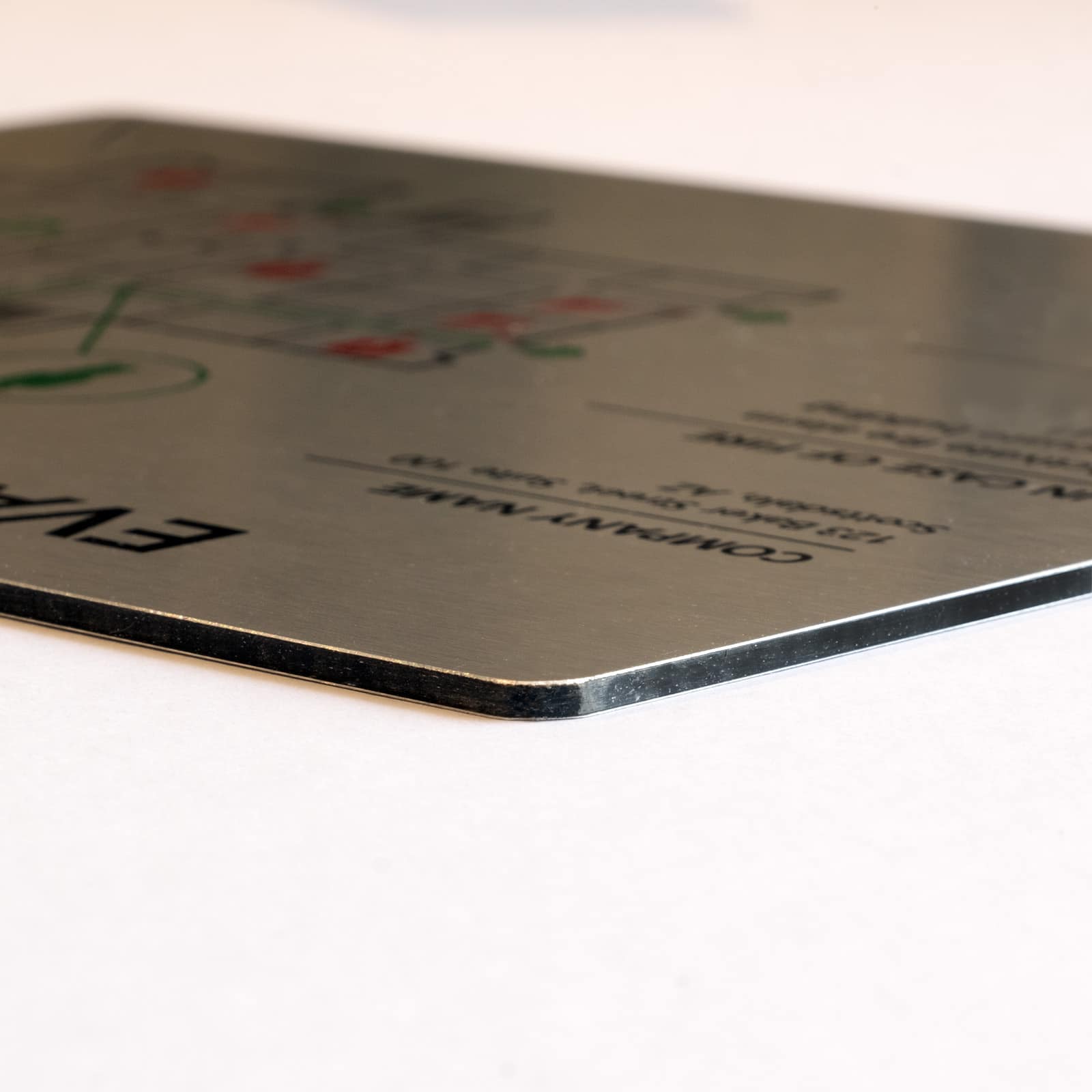 Brushed Aluminum Evacuation Map Edge Profile